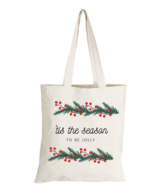 Tis The Season To Be Jolly (Flowers) Tote Bag