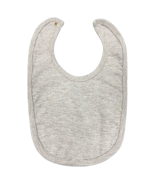 Personalized Baby Bib (Grey)